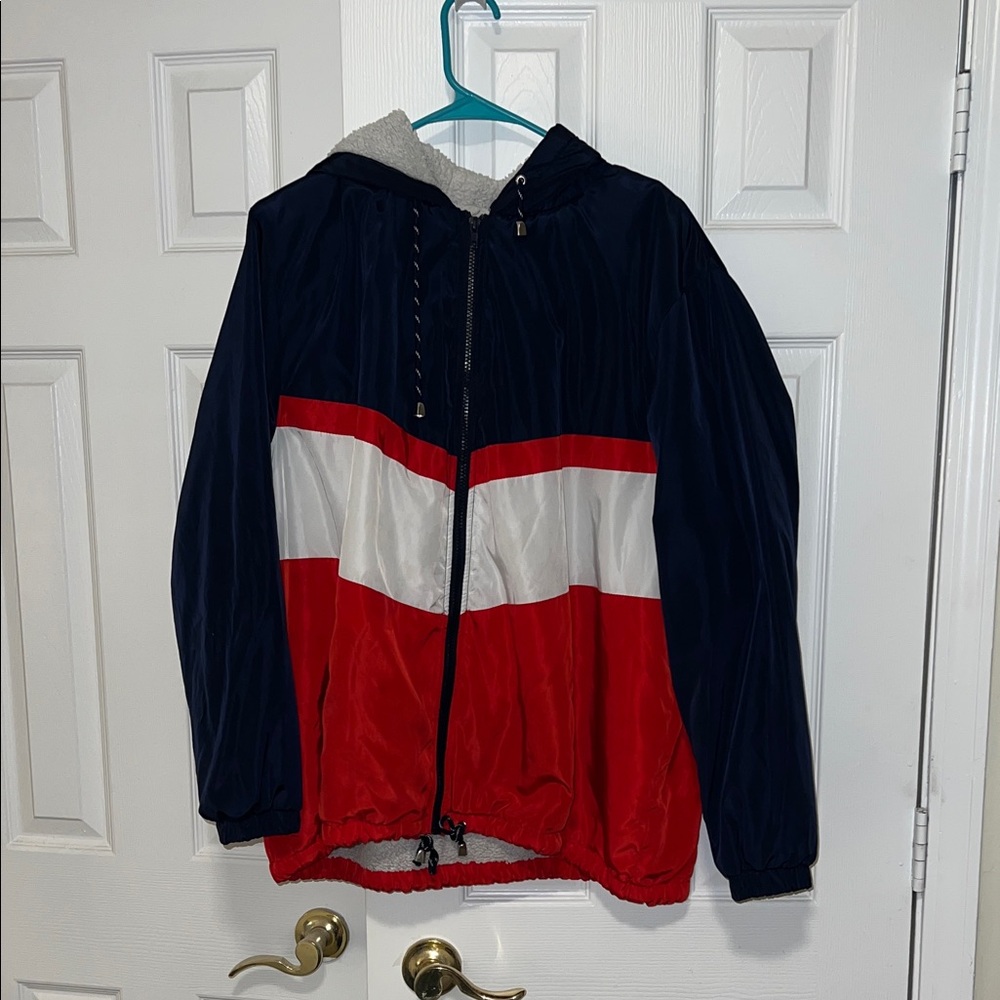 Outer Edge Red, White, and Blue Kids Raincoat